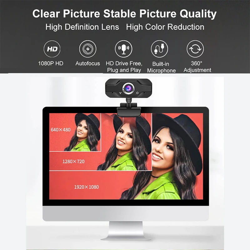 DIWROLY Full HD 1080P Smart Webcam
