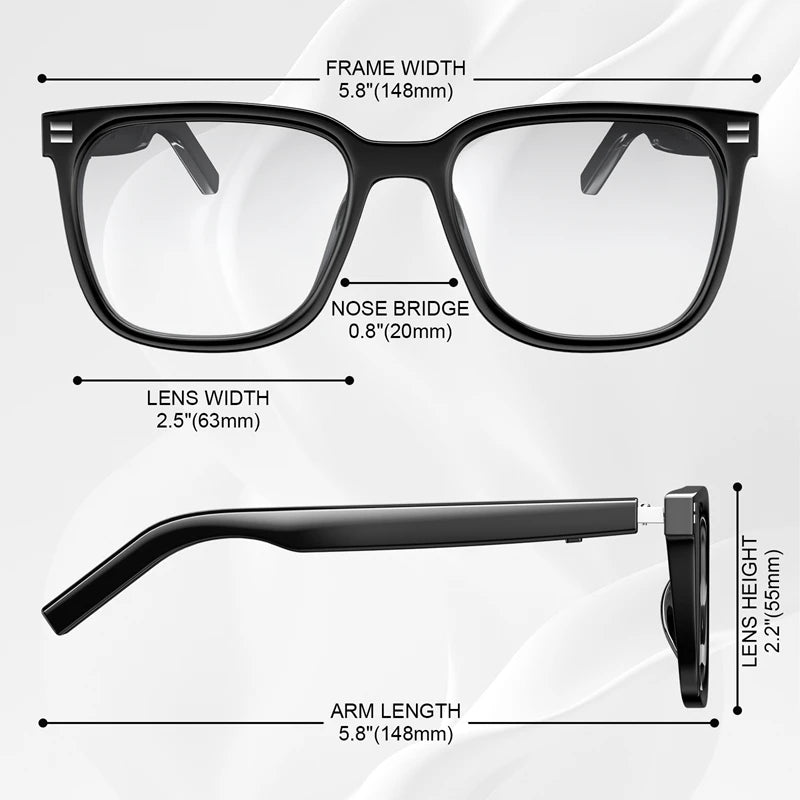 DIXSG Model 123 Music Smart Glasses
